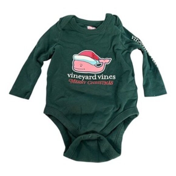 Vineyard Vines Other - EUC Vineyard Vines Long Sleeve Body Suit Forest Green 6 to 12 Months